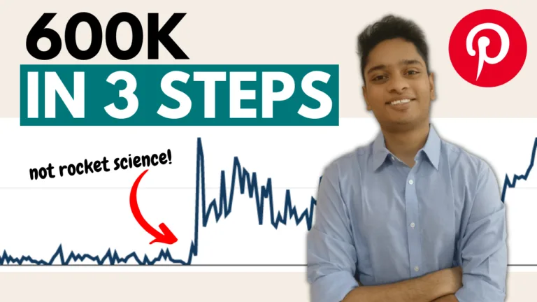 How I spent $0 on Pinterest Ads to Get 600K Monthly Views My 3 Step Strategy
