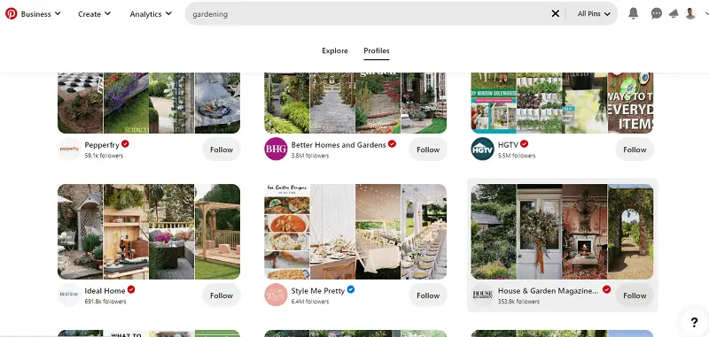 Gardening niche popular niche on pinterest