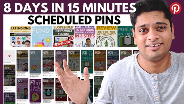 How I Schedule 8 Days Worth Of Pinterest Pins In 15 Minutes